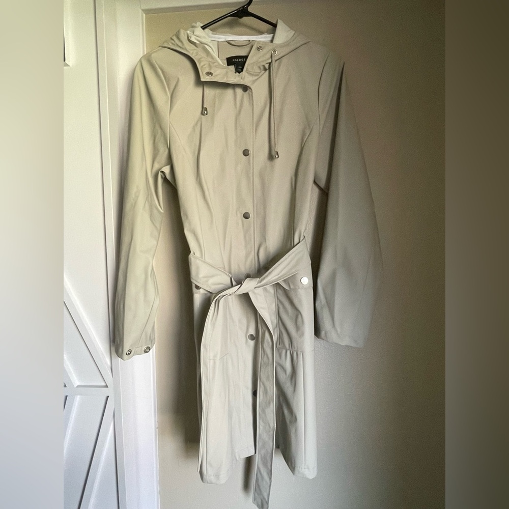 Halogen Light Tan Trench Coat